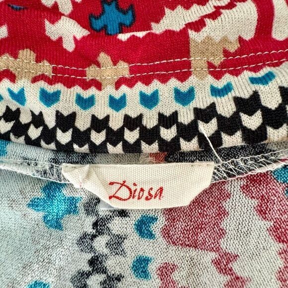 Colorful Hooded (L/XL) Oversized Fringe Printed Shawl / Open Poncho - Large Extr - Picture 3 of 5